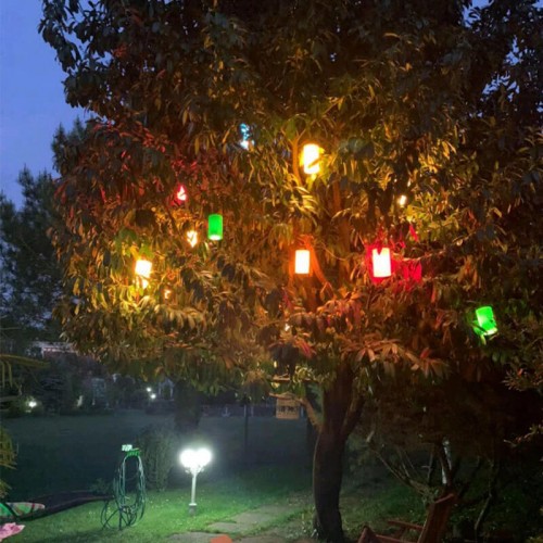 Zerpa 13304 Ağaç Feneri Plastik - Kırmızı