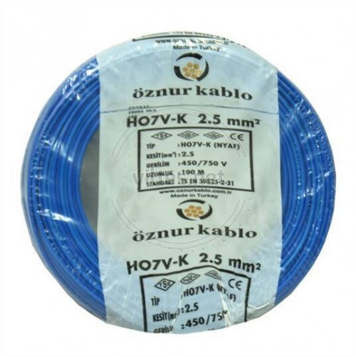 16 mm NYAF Kablo Mavi (1 metre)