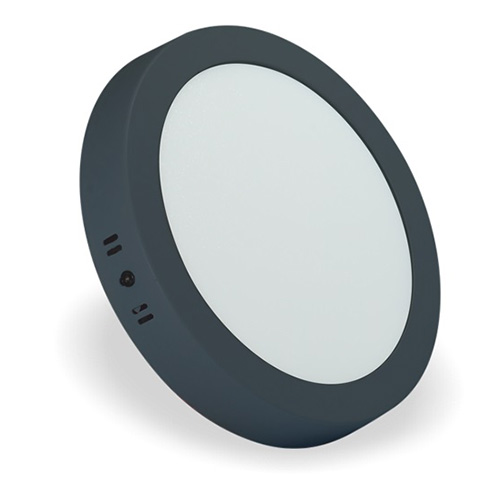 HELIOS - Helios 18W Sıva Üstü Yuvarlak (SİYAH KASA) Led Panel Armatür - Günışığı