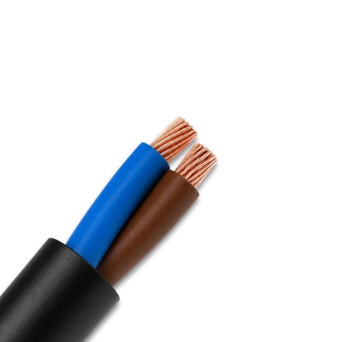 ÜNTEL - Üntel 2*0,75 mm H05Rr-F Kauçuk Kablo (1 metre)