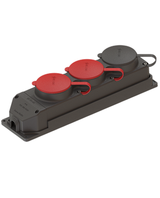 NEAD - Nead 3*25A (2 Adet) + 1*16A (1 Adet) Kauçuk Üçlü Grup Priz