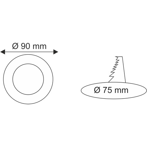 Helios Opto 3W Sıva Altı Yuvarlak Led Panel Armatür - 4000K