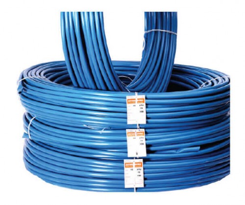 Zeybek 40 Halojen Free Alev Yaymayan Beton Boru Mavi (1 metre)