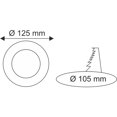 Helios 6W Sıva Altı Yuvarlak Led Panel Beyaz
