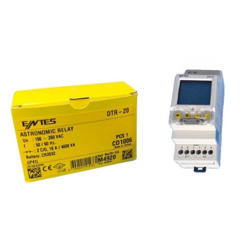 Entes Astronomik Zaman Rölesi DTR 20 (16A)