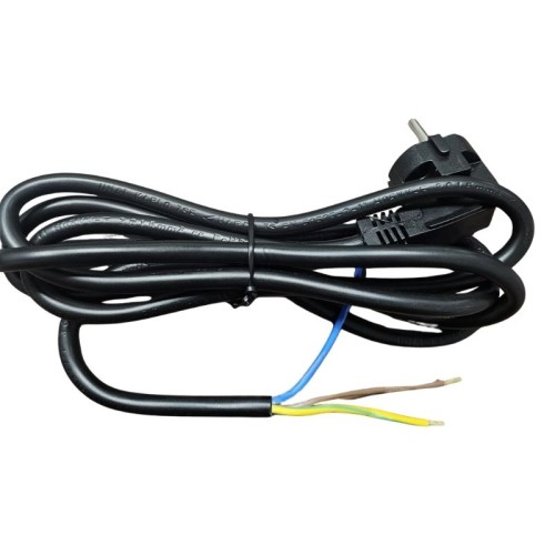 ÜNAL - Ünal Baskılı Kordon Kablo 2 Mt 3*1,5 Ttr Siyah H05VV-F NYMHY