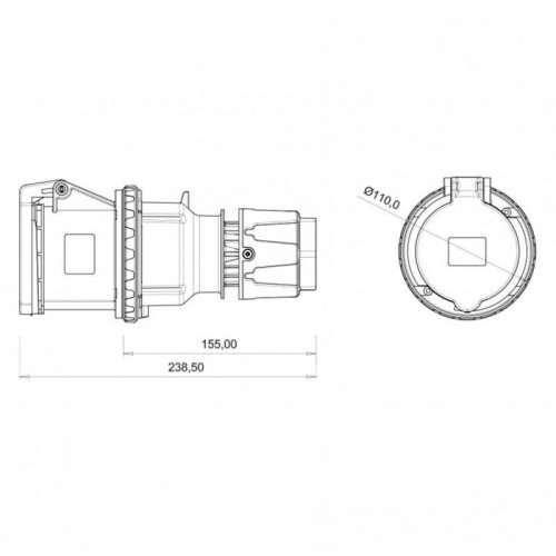 Bemis (Bc1-4504-2312) Cee Norm 4*63A Uzatma Prizi