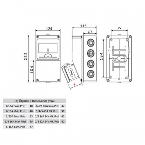 Bemis Bd1-2202-2020 Kombinasyon Kutusu Dolu