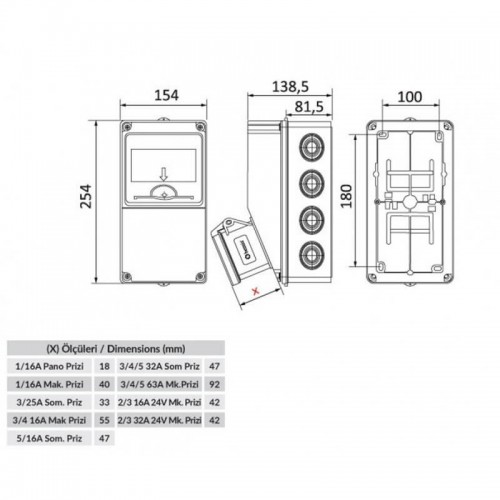 Bemis Bd5-2101-2020 Kombinasyon Kutusu Dolu
