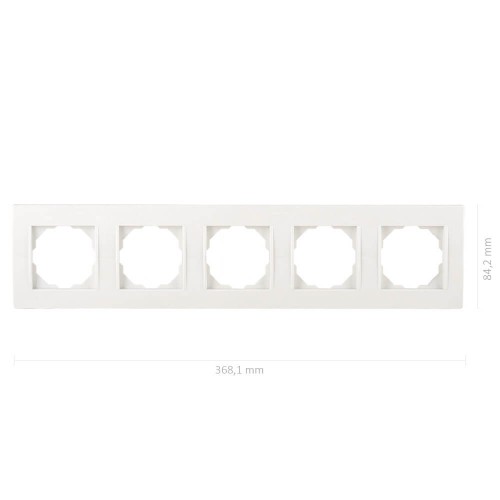 NETELSAN - Netelsan Byobu Beyaz Beşli Çerçeve