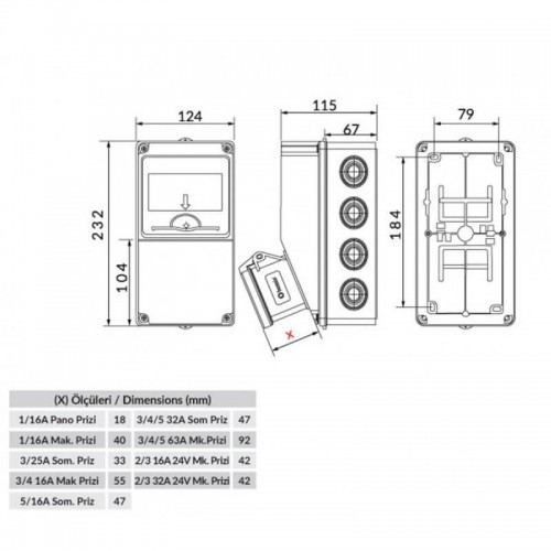 Bemis Bh1-2000-0000 Halojen Free Boş Kombinasyon Kutusu