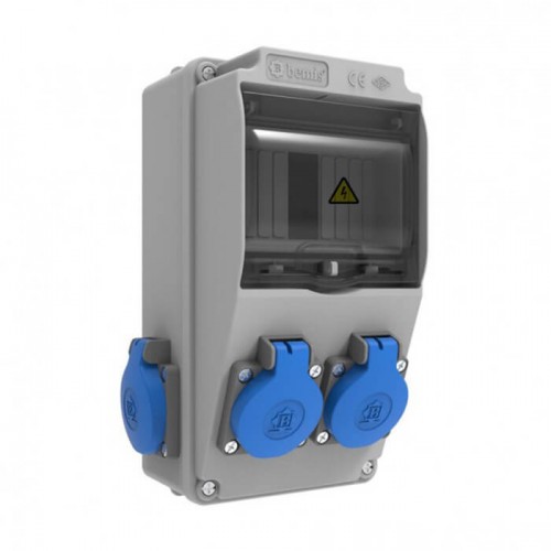 BEMIS - Bemis Bh1-2202-2020 Halojen Free 4 Prizli Kombinasyon Kutusu Dolu