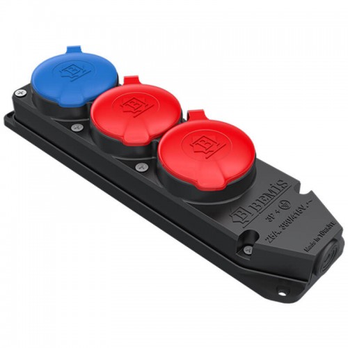 BEMIS - BYES BY10-309 3*25A 2 Adet + 1*16A 1 Adet Üçlü Grup Priz