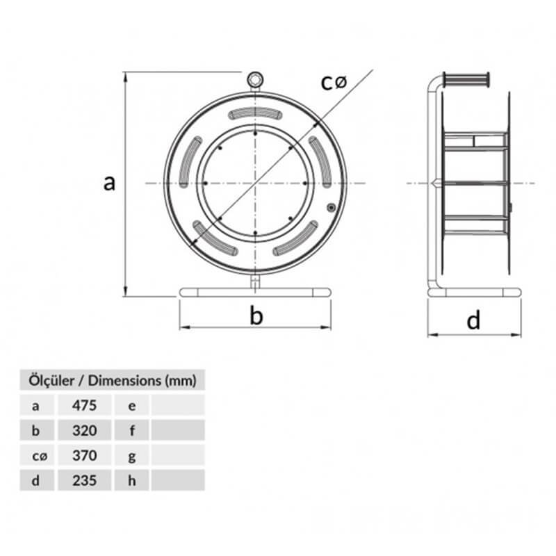 Bemis (Bm4-5103-2060) Kablo Makarası Boş (Metal)