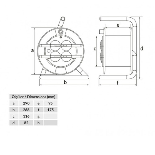 Bemis (Bm9-3103-0000) Kablo Makarası Boş (50Mt.Plastik)