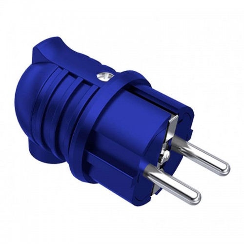 BEMIS - Bemis (By2-1402-2022) Yeni 1/16A.220V Mavi Plastik Eğik Fiş