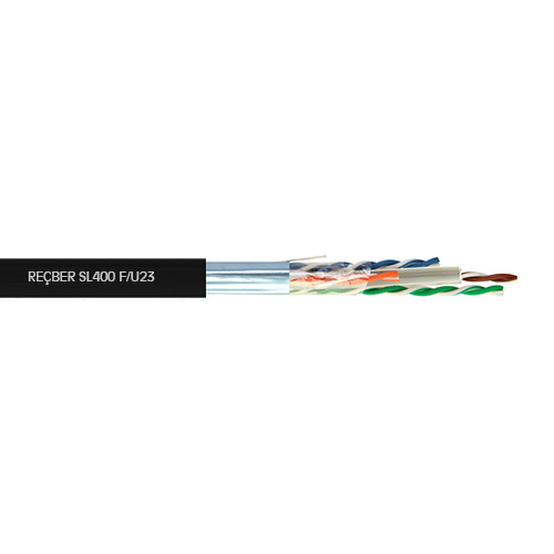 REÇBER - Reçber SL400 F/U23 PE Cat6 F/UTP 23AWG Poli Etilen Kablo 506026 (1 metre)