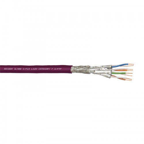 REÇBER - Reçber SL900 S/F23 Cat7 S/FTP Halojen Free 23 AWG Kablo 507001 (1 metre)