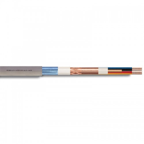 REÇBER - Reçber CCTV 2+1 RG 6 U/6 + 2*0,75mm Koaksiyel Kablo 306064G (1 metre)