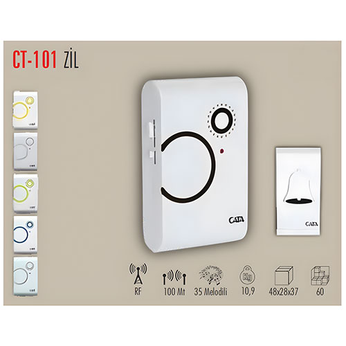 Cata Ct-101 Uzaktan Kumandalı Zil