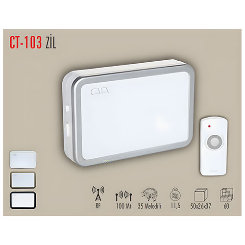 Cata Ct-103 Uzaktan Kumandalı Zil