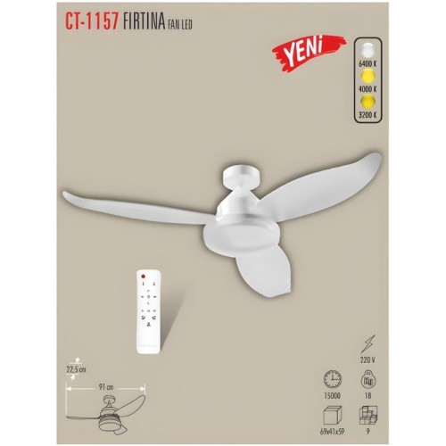 Cata Ct-1157 Fırtına Ledli Armatür