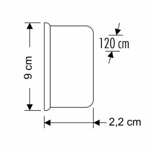 Cata Ct-2479 100W Kristal Yatay Bant Armatürü (Beyaz)