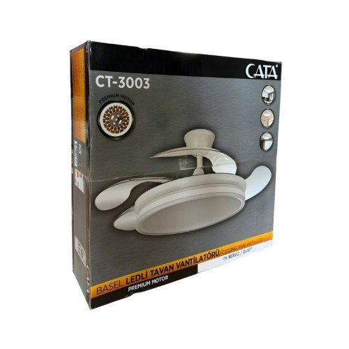 Cata Ct-3003 Basel Ledli Tavan Vantilatörü