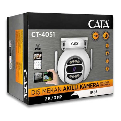 Cata Ct-4051 Akıllı Dış Mekan Kamera