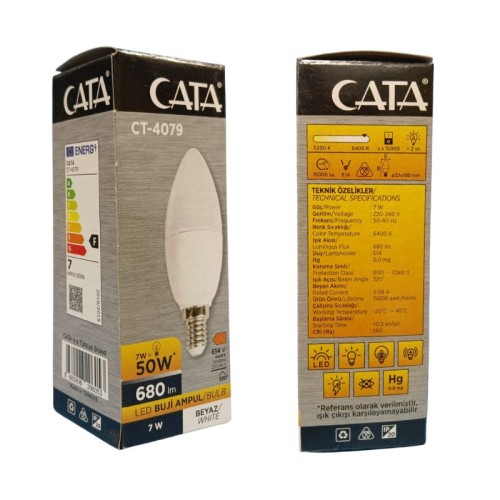 Cata Ct-4079 7W Ledli Buji Ampul / Beyaz