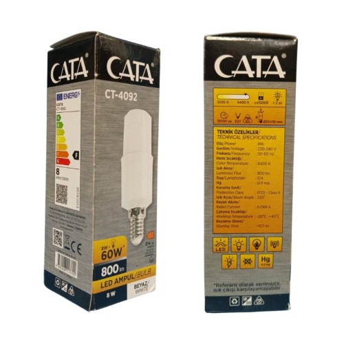 Cata Ct-4092 8W Led Ampul / E-14 / Beyaz