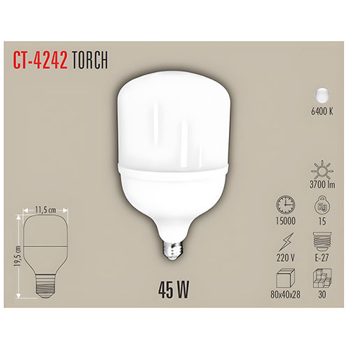 Cata Ct-4242 45W Led Ampul / Beyaz