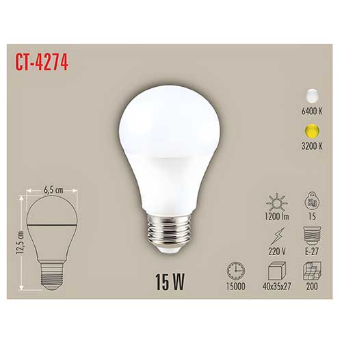 Cata Ct-4274 15W Led Ampul (E27) (Beyaz)