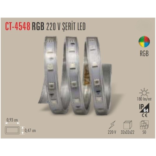 Cata Ct-4548 220V Şerit Led / RGB