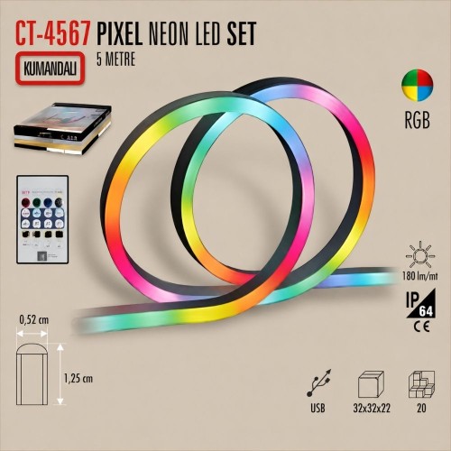 Cata Ct-4567 Neon Pixel Led / RGB 