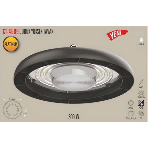 Cata Ct-4689 Doruk 300W Yüksek Tavan Armatürü
