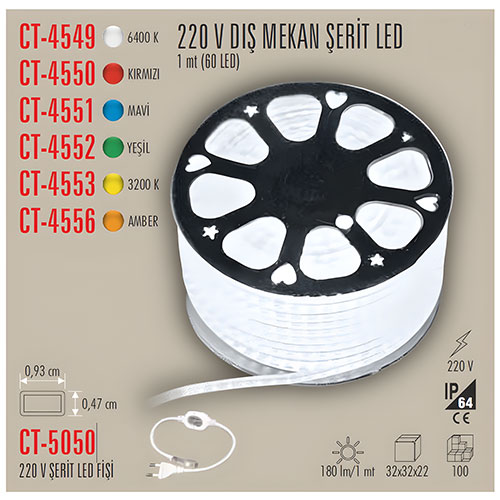 CT-5050 3 ÇİP LED FİŞİ