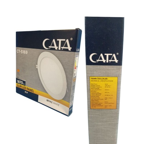 Cata CT-5169 Ct-5149 Eco 18W Panel Led Armatür / Beyaz