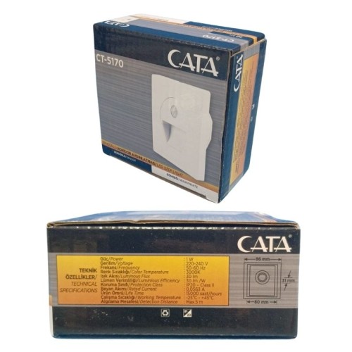 Cata Ct-5170 Sensörlü Ledli Koridor Armatür / Günışığı