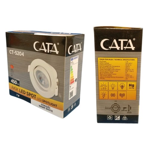 Cata Ct-5204 7W Cob Led Armatür / Günışığı