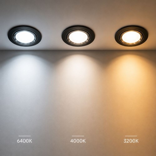 Cata Ct-5258 6W Zebra Led Armatür (Siyah-Krom Kasa) 3 Renk