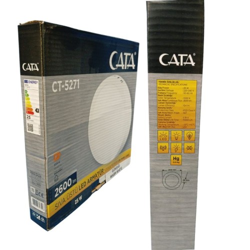 Cata Ct-5271 25W Damla Led Panel Armatür / Günışığı