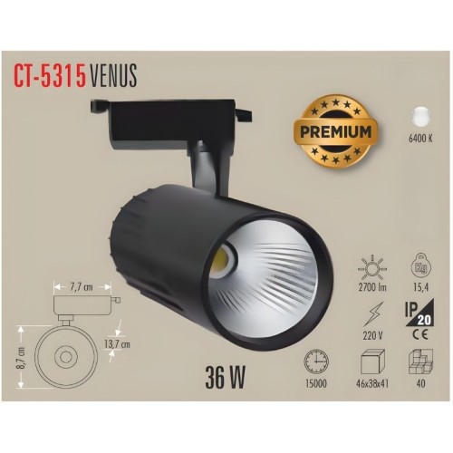 Cata Ct-5315 36W Venüs Led Armatür / Beyaz