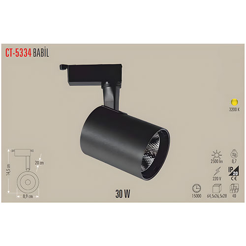 Cata Ct-5334 27W Ray Tipi Led Armatür / Günışığı