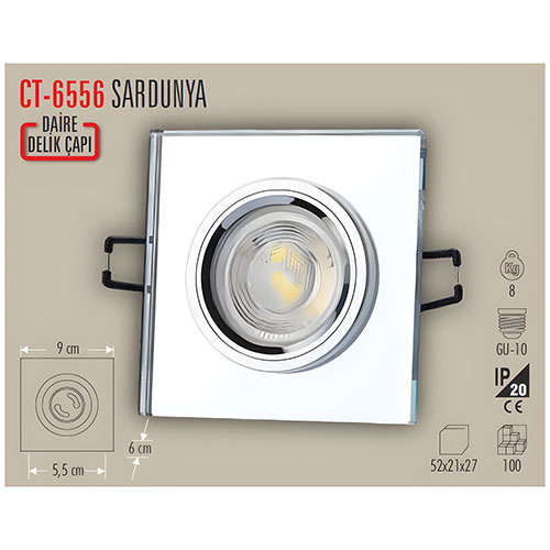 Cata Ct-6556 Cam Spot Armatür