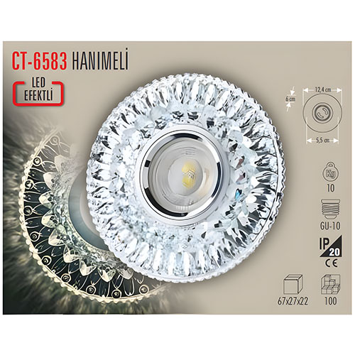 Cata Ct-6583 Cam Spot Armatür