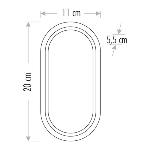 Cata Ct-7059 Beyaz Kasa 15W Sıva Üstü Aplik (Dış Ortam) 7500K
