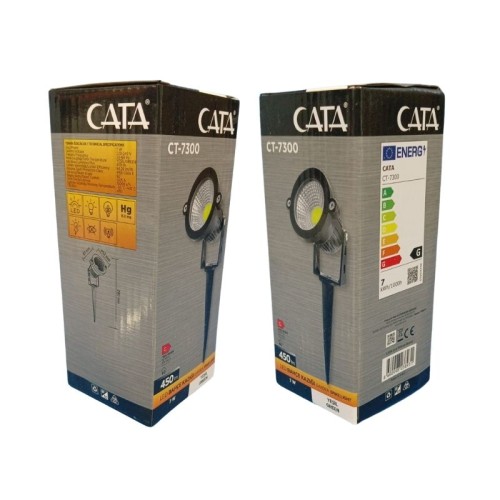 Cata Ct-7300 Rozanslı Kazıklı Bahçe Armatürü 7W / Yeşil