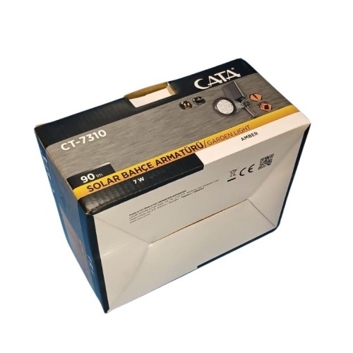 Cata Ct-7310 Solar Bahçe Armatürü 7W / Amber