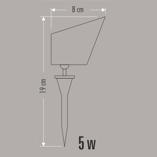 Cata Ct-7301 5W Kazıklı Bahçe Armatürü Beyaz